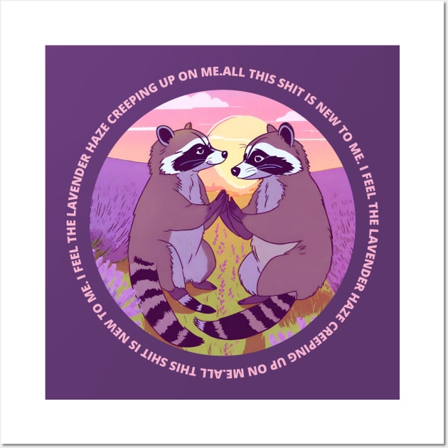 Sapphic Raccoons Wall Art by NostalgiaUltra